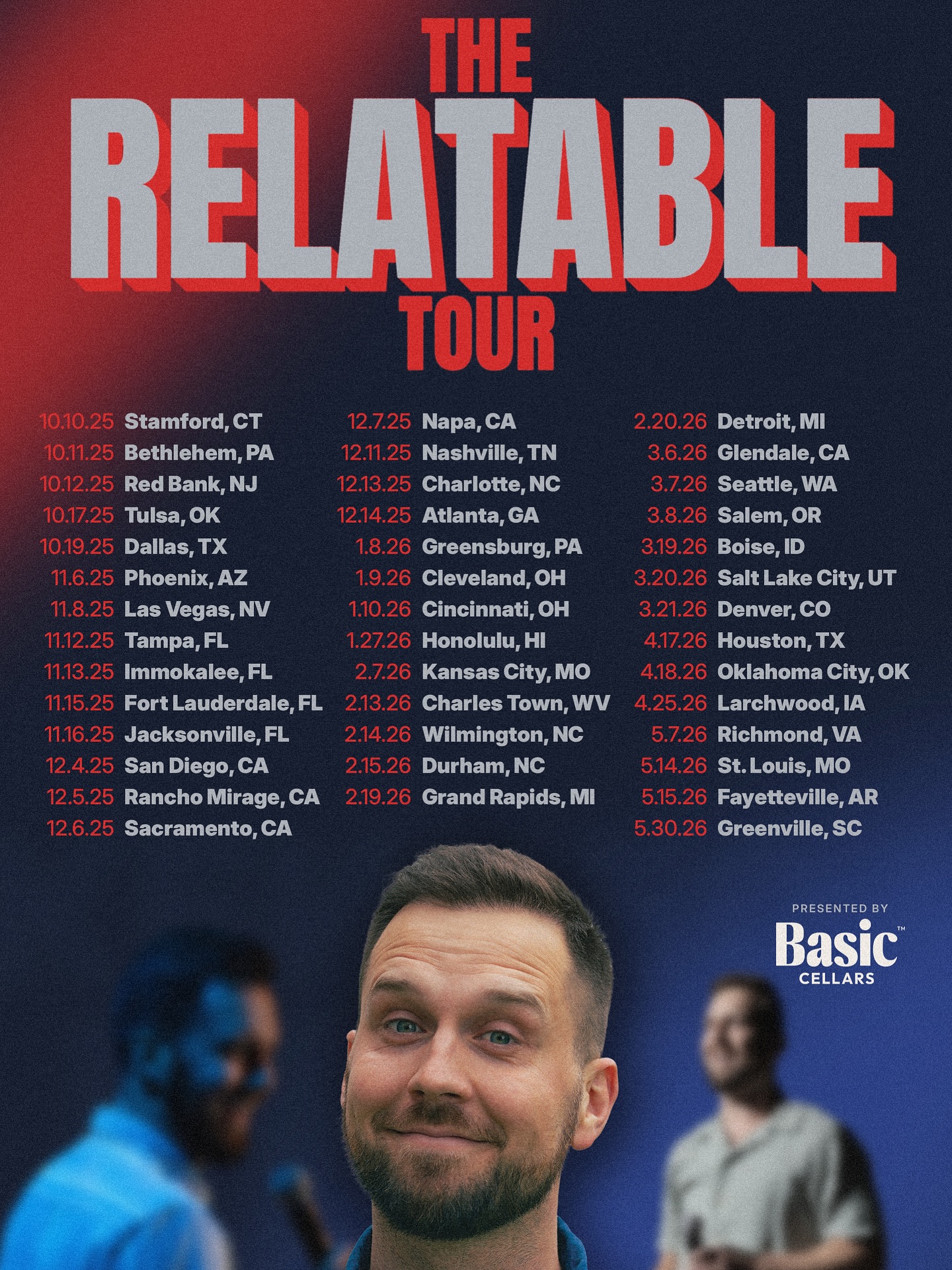 Trey Kennedy The Relatable Tour Poster 2026